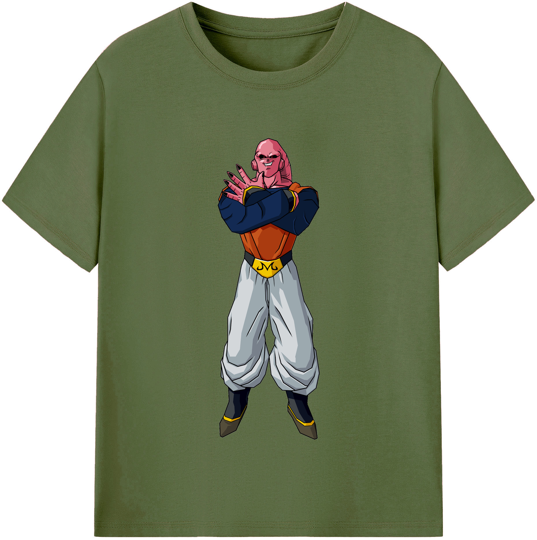 （画像用） ドラゴンボール 魔人ブウ DRAGON BALL Majin Buu 綿100％半袖Tシャツ（フロントプリント）